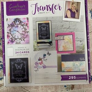 Crafter's Companion Transfer Craft Kit - Purple and White